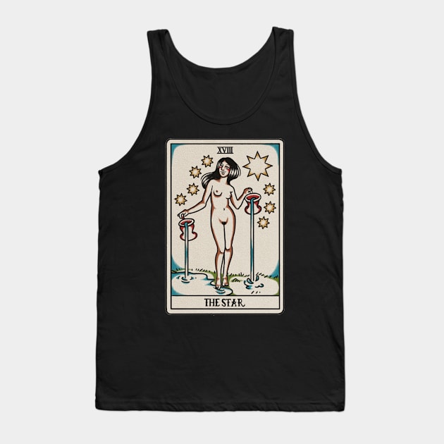 The Star Tarot Card Tank Top by bragans